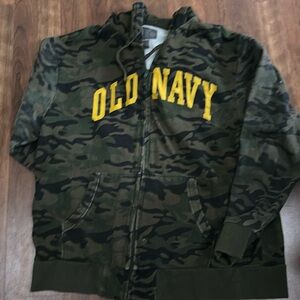 Old Navy Camo zip up XXL